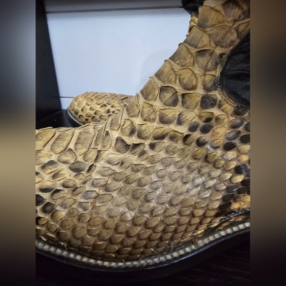 Rivers cowboy python boots size 8 - Picture 10 of 14